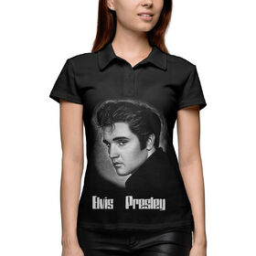 Женское поло 3D с принтом Elvis Presley ,  |  | 