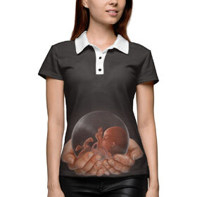 Женская рубашка поло 3D с принтом Новая жизнь в Петрозаводске,  |  | 