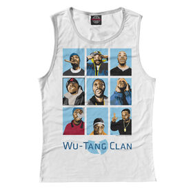 Майка 3D для девочки с принтом Wu-Tang Clan в Тюмени,  |  | Тематика изображения на принте: 