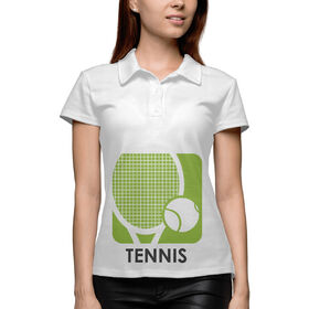 Женское поло 3D с принтом Теннис в Санкт-Петербурге,  |  | 