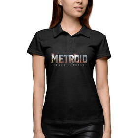 Женская рубашка поло 3D с принтом Метроид в Курске,  |  | 