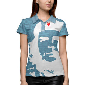 Женская рубашка поло 3D с принтом Che Guevara в Тюмени,  |  | 