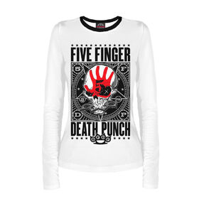 Женский лонгслив с принтом Five Finger Death Punch в Новосибирске,  |  | 