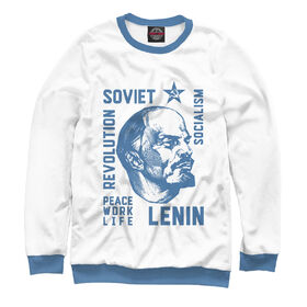 Мужской свитшот 3D с принтом Ленин ,  |  | 