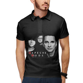 Мужская рубашка поло 3D с принтом Depeche Mode в Тюмени,  |  | 