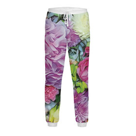Мужские спортивные штаны с принтом Весенние цветы в Курске,  |  | 