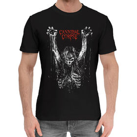 Мужская хлопковая футболка с принтом Cannibal Corpse в Екатеринбурге,  |  | 