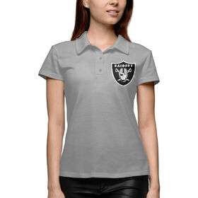 Женская рубашка поло 3D с принтом Oakland Raiders ,  |  | 