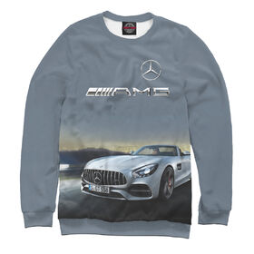 Мужской свитшот 3D с принтом Mercedes V8 Biturbo AMG в Кировске,  |  | Тематика изображения на принте: 