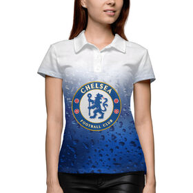 Женская рубашка поло 3D с принтом Chelsea ,  |  | 