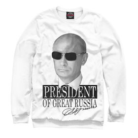 Мужской свитшот 3D с принтом Президент великой России в Петрозаводске,  |  | 
