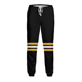 Мужские спортивные штаны с принтом Бостон Брюинз (форма) в Тюмени,  |  | Тематика изображения на принте: 