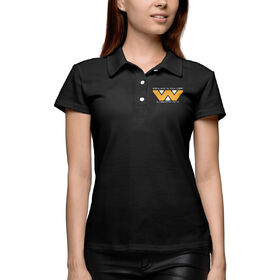 Женская рубашка поло 3D с принтом weyland corp dark в Кировске,  |  | 