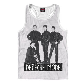 Мужская майка борцовка 3D с принтом Depeche Mode в Санкт-Петербурге, Кулирная гладь (кулирка), плотность 195 гр/кв.м.; Состав: 100% полиэстер | Ткань кулирная гладь – это одна из самых долговечных и стойких к износу тканей, она обладает хорошей прочностью и воздухопроницаемостью.<br><br>
		Кулирная гладь – универсальная ткань. Сшитая из нее одежда получается легкая и удобная, ткань великолепно смотрится как в свободном, так и в облегающем покрое одежды.
		Главное достоинство – одежда позволяет телу дышать. Это качество ткани подходит для изготовления одежды для всех времен года, особенно для жаркого лета, именно поэтому мы используем кулирку для пошива маек.  | 