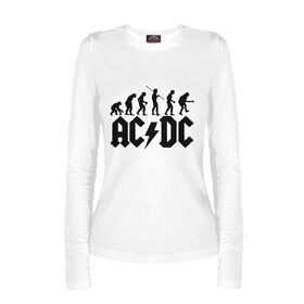 Женский лонгслив с принтом AC/DC ,  |  | 