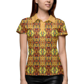 Женская рубашка поло 3D с принтом Комарик в янтаре в Петрозаводске,  |  | Тематика изображения на принте: 
