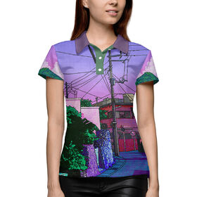 Женская рубашка поло 3D с принтом Жесткий pixel art в Петрозаводске,  |  | 