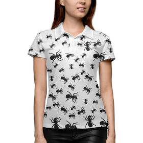 Женская рубашка поло 3D с принтом The Prodigy Ant в Тюмени,  |  | 