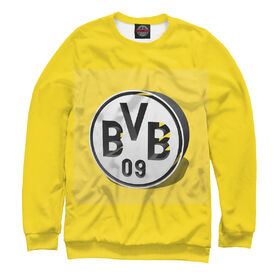 Мужской свитшот 3D с принтом Borussia Dortmund Logo в Тюмени,  |  | 