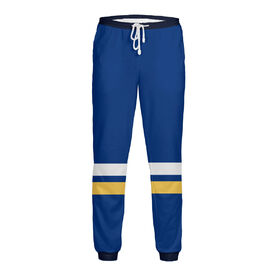 Мужские спортивные штаны с принтом Сент-Луис Блюз (форма) в Белгороде,  |  | Тематика изображения на принте: 