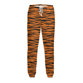Мужские спортивные штаны с принтом Тигровый окрас в Петрозаводске,  |  | Тематика изображения на принте: 