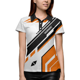 Женская рубашка поло 3D с принтом CS:GO / Asiimov P90 ,  |  | 