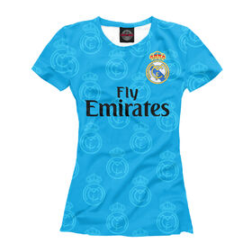 Женская футболка 3D с принтом Real Madrid , Выбор из трех типов ткани | <ul> <li>Обычная ткань — интерлок, спортивный трикотаж. Плотность 140 г/м.кв. Состав: 100% полиэстер</li> <li>Премиум ткань — джерси, мягкий трикотаж. Плотность 180 г/м.кв. Состав: 97% полиэстер, 3% эластан</li> <li>Люкс ткань — кулирка, наиболее плотная и долговечня ткань. Плотность 210 г/м.кв. Состав: 97% полиэстер, 3% эластан</li> </ul> | 