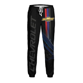 Мужские спортивные штаны с принтом Chevrolet ,  |  | Тематика изображения на принте: 
