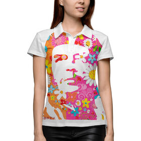 Женская рубашка поло 3D с принтом Че Гевара в Рязани,  |  | 