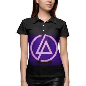 Женская рубашка поло 3D с принтом Linkin Park ,  |  | 