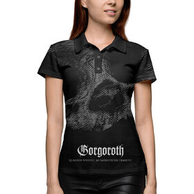 Женская рубашка поло 3D с принтом Gorgoroth в Курске,  |  | 
