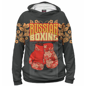 Женская толстовка 3D с принтом Russian Boxing ,  |  | 