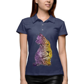 Женская рубашка поло 3D с принтом Большое в малом ,  |  | Тематика изображения на принте: 