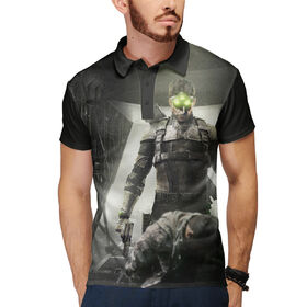Мужское поло 3D с принтом Splinter Cell: Blacklist — Сэм Фишер в Тюмени,  |  | 