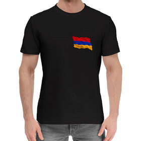 Мужская хлопковая футболка с принтом Армения в Курске,  |  | 