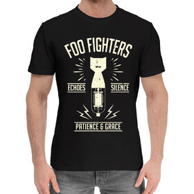 Мужская хлопковая футболка с принтом Foo Fighters в Санкт-Петербурге,  |  | 
