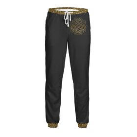 Мужские спортивные штаны с принтом Буддийский Символ Удачи ,  |  | Тематика изображения на принте: 
