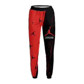 Женские спортивные штаны с принтом Air Jordan (Аир Джордан) в Белгороде,  |  | 