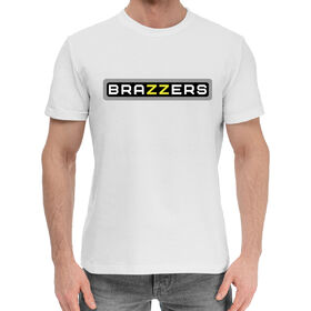 Мужская хлопковая футболка с принтом Brazzers в Екатеринбурге,  |  | 