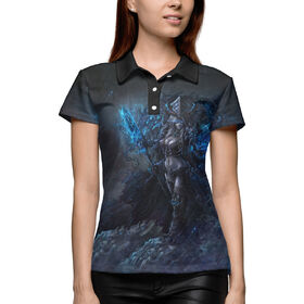 Женская рубашка поло 3D с принтом World of Warcraft ,  |  | 