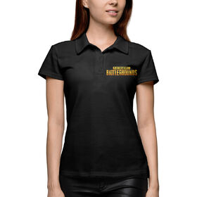 Женская рубашка поло 3D с принтом PlayerUnknown`s Battlegrounds в Санкт-Петербурге,  |  | 