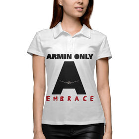 Женская рубашка поло 3D с принтом Armin Only : Embrace в Курске,  |  | 