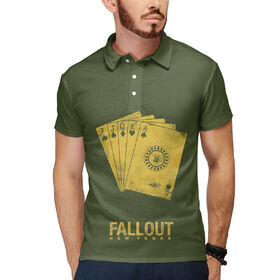 Мужское поло 3D с принтом Fallout New Vegas ,  |  | Тематика изображения на принте: 
