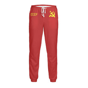 Мужские спортивные штаны с принтом СССР в Санкт-Петербурге,  |  | 