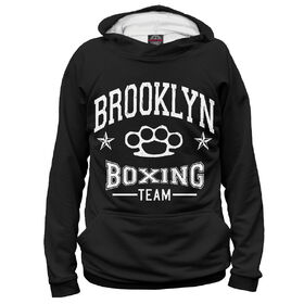 Женская толстовка 3D с принтом Brooklyn Boxing Team ,  |  | 