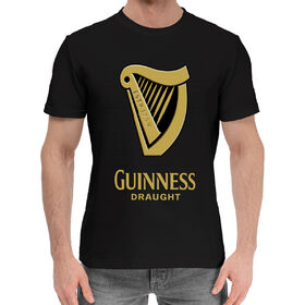 Мужская хлопковая футболка с принтом Ирландия, Guinness ,  |  | 