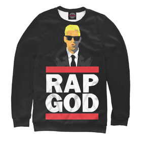 Мужской свитшот 3D с принтом Eminem Rap God в Санкт-Петербурге,  |  | 