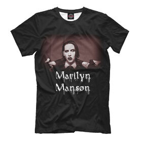 Мужская футболка 3D с принтом Marilyn Manson в Тюмени, Выбор из 3-х типов ткани | <ul>
<li>Обычная ткань — интерлок, спортивный трикотаж. Плотность 140 г/м.кв. Состав: 100% полиэстер</li>
<li>Премиум ткань — джерси, мягкий трикотаж. Плотность 180 г/м.кв. Состав: 97% полиэстер, 3% эластан</li>
<li>Люкс ткань — кулирка, наиболее плотная и долговечня ткань. Плотность 210 г/м.кв. Состав: 97% полиэстер, 3% эластан</li>
</ul> | 