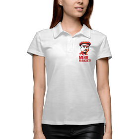 Женская рубашка поло 3D с принтом Сталин Меня на вас нет в Санкт-Петербурге,  |  | Тематика изображения на принте: 