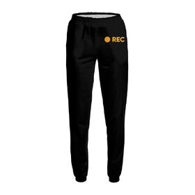 Женские спортивные штаны с принтом REC ,  |  | Тематика изображения на принте: 